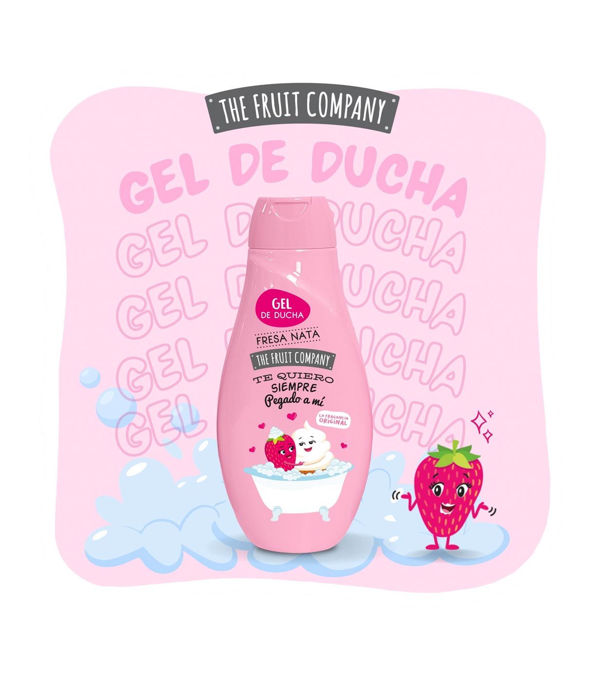 Gel douche Fraise chantilly